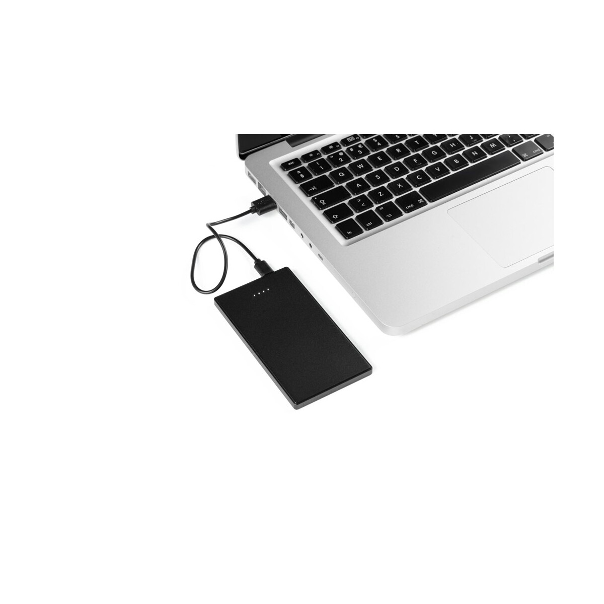 DENNING. Smukły power bank ze stali nierdzewnej o pojemności 5000 mAh 97184_103-c
