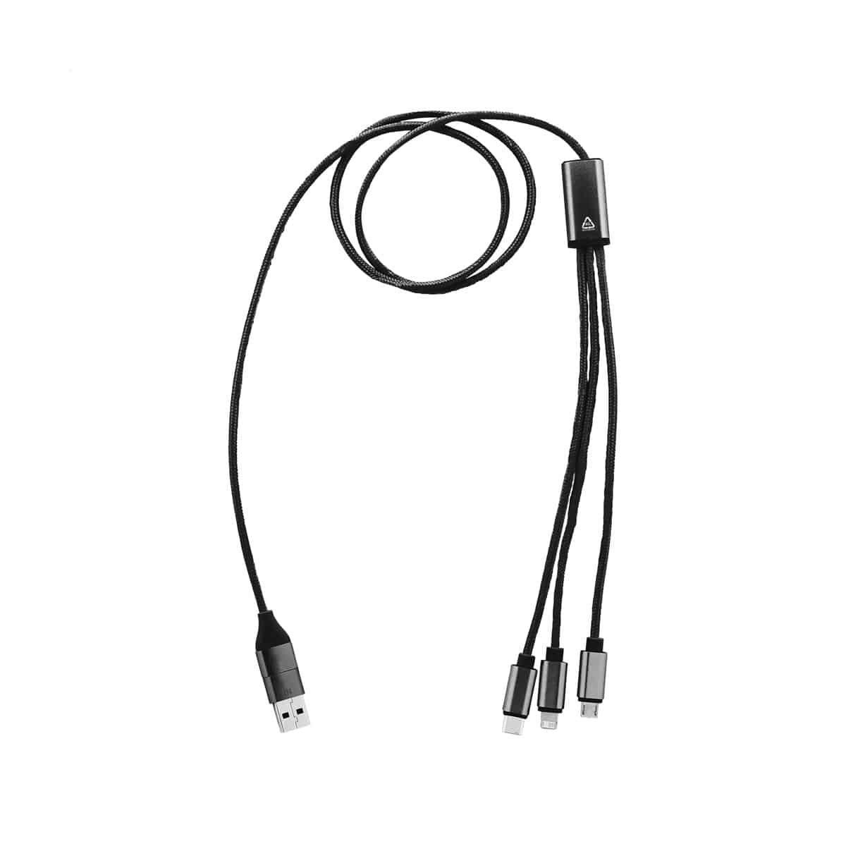 Ralong kabel USB do ładowania - czarny