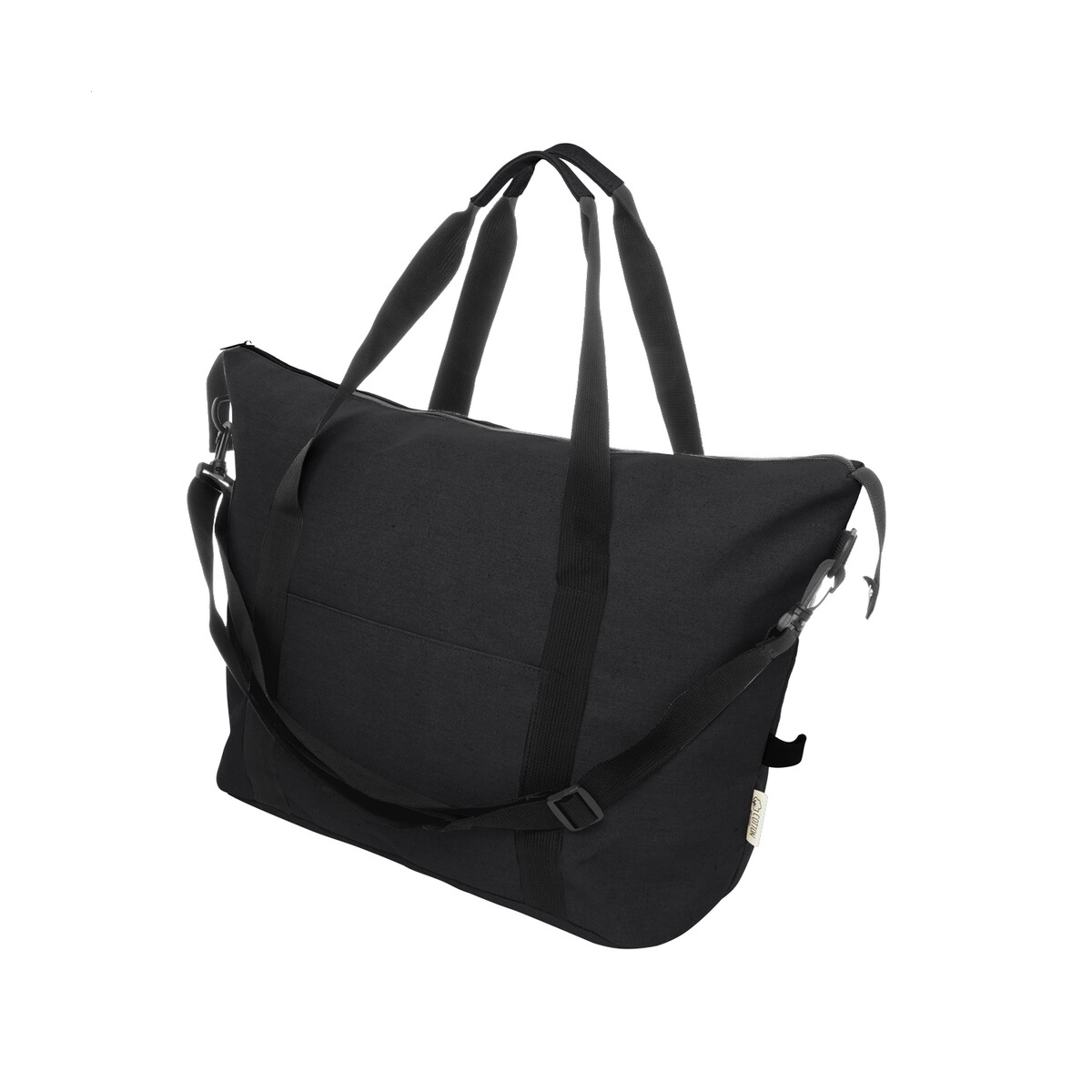 Rebyss Travel torba podróżna z płótno z recyklingu - czarna