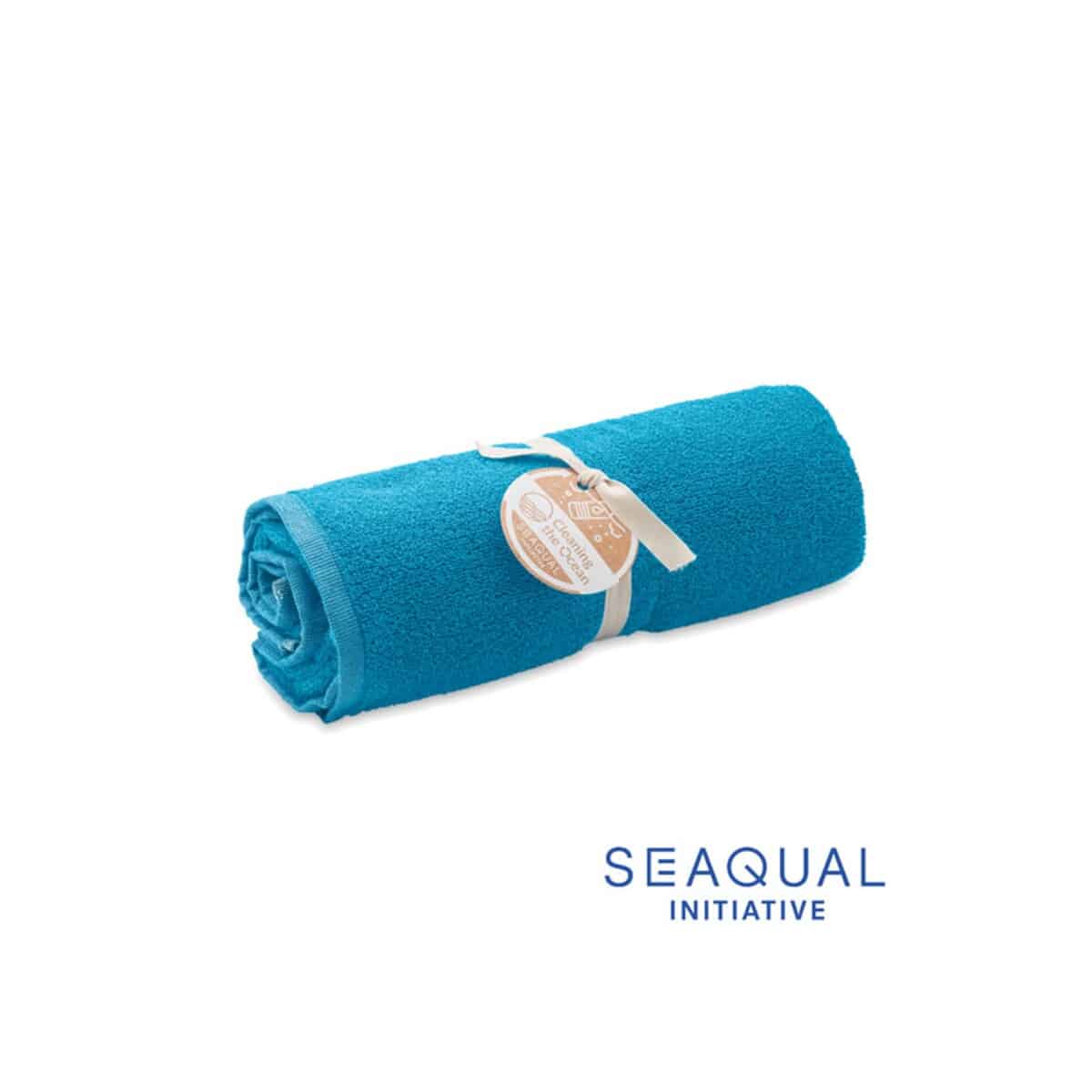 Ręcznik SEAQUAL® 70x140 SAND - turkusowy