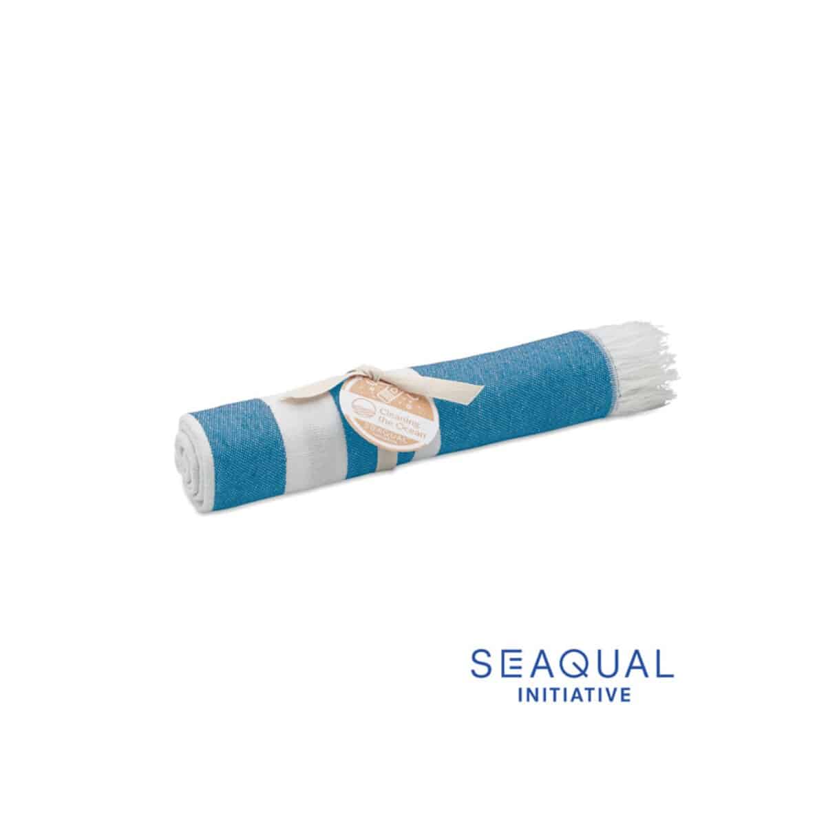 Ręcznik SEAQUAL® hammam 70x140 MAR - turkusowy