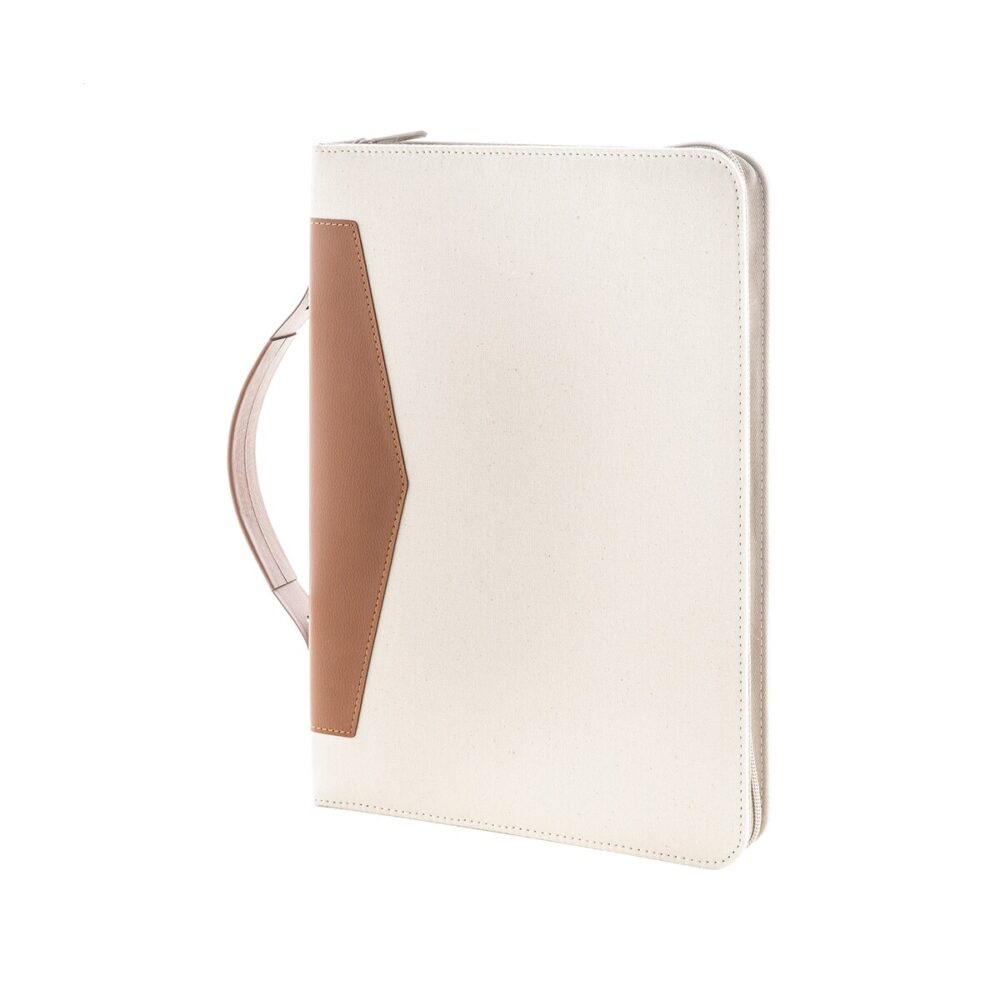 Carbasa Zip teczka na dokumenty z płótna pochodzącego z recyklingu AP808296-00