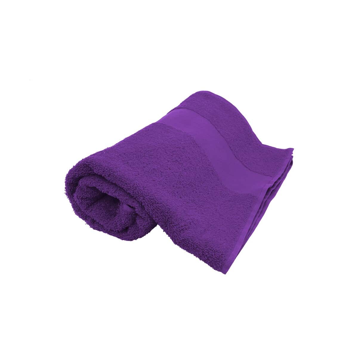 Terry L ręcznik frotte bawełniany - 70×140 cm - purpurowy