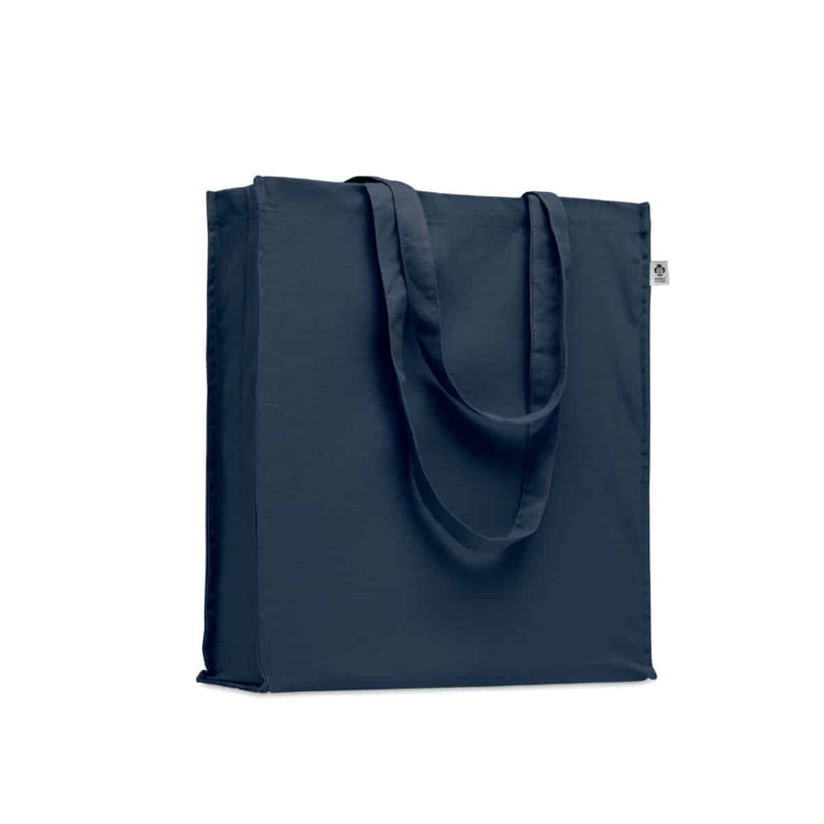 Torba z bawełny organicznej BENTE COLOUR - ciemnogranatowa