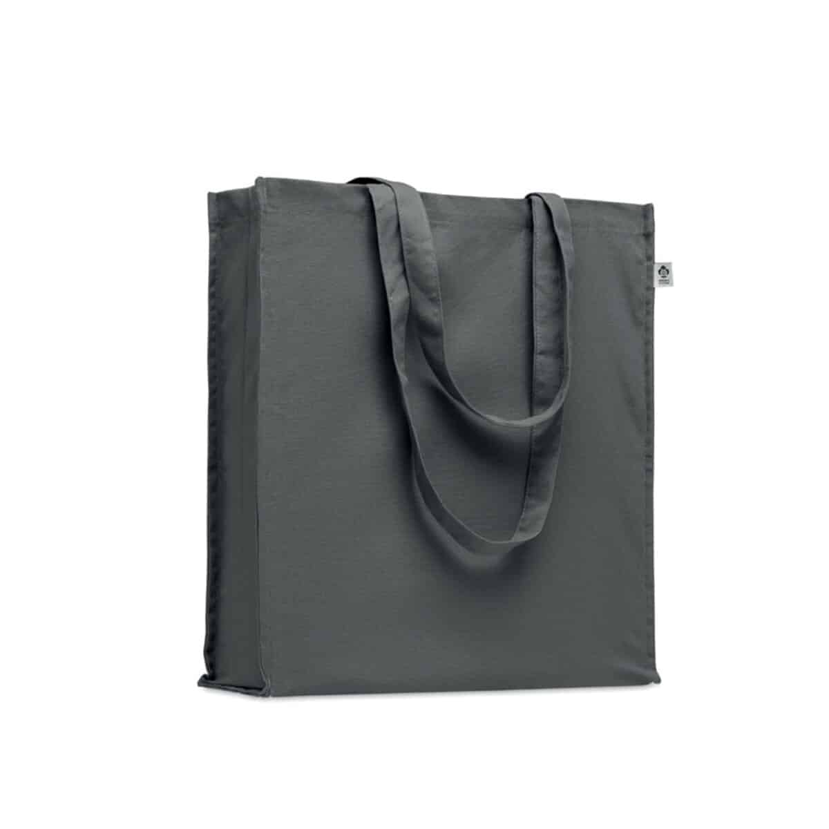 Torba z bawełny organicznej BENTE COLOUR - ciemnoszara