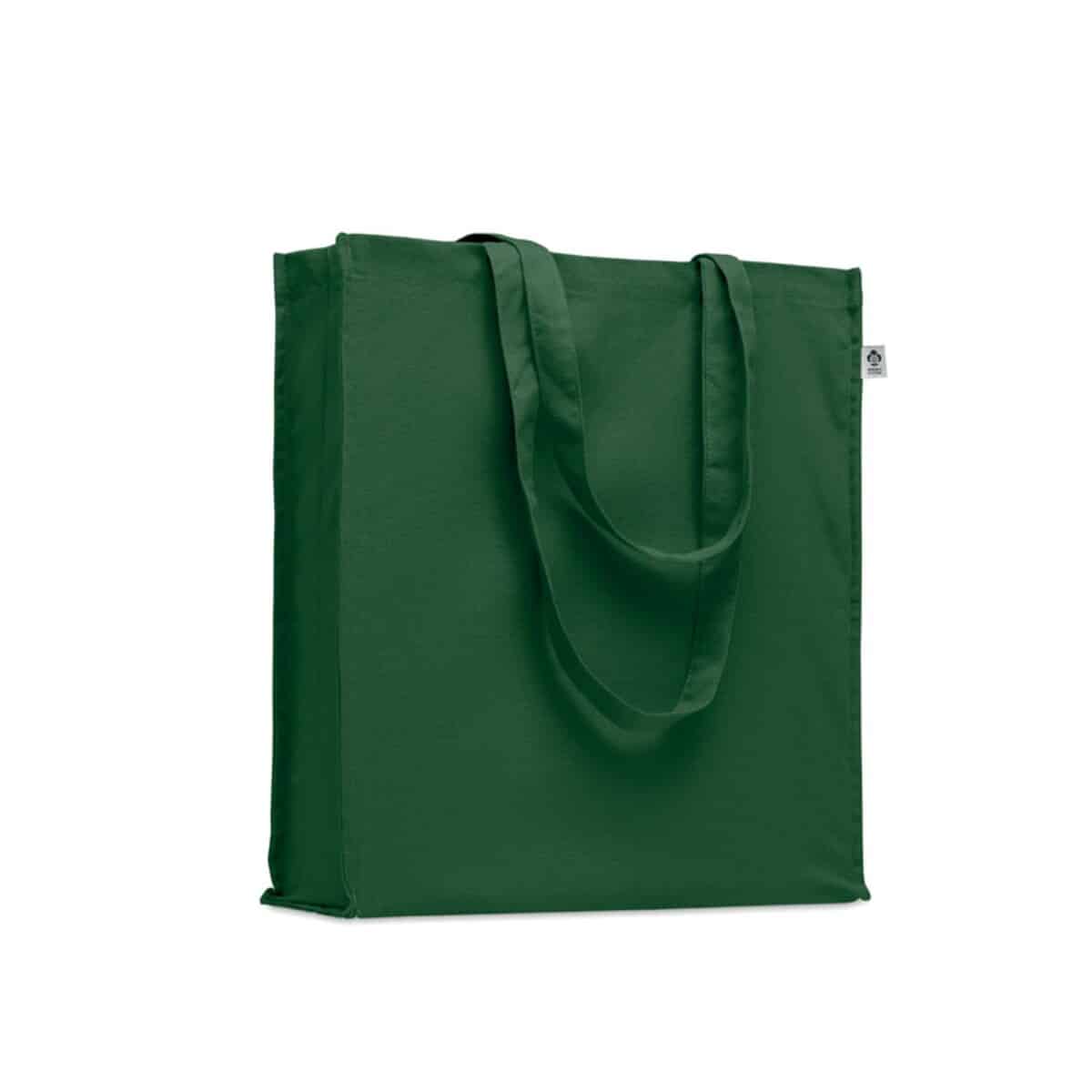 Torba z bawełny organicznej BENTE COLOUR - ciemnozielona