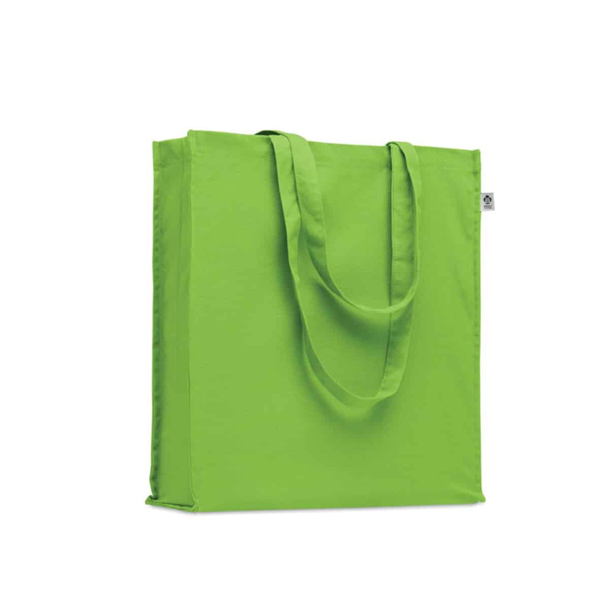 Torba z bawełny organicznej BENTE COLOUR - limonkowa