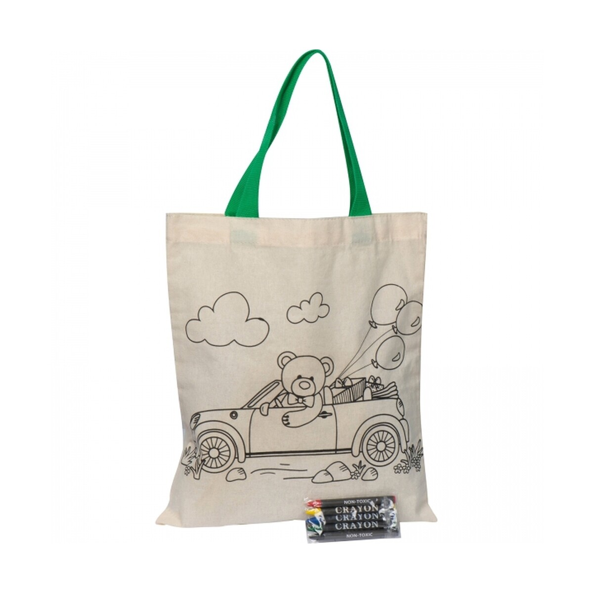 Torba bawełniana do kolorowania z kredkami OLIVE torba-bawelniana-do-kolorowania-z-kredkami-6325613