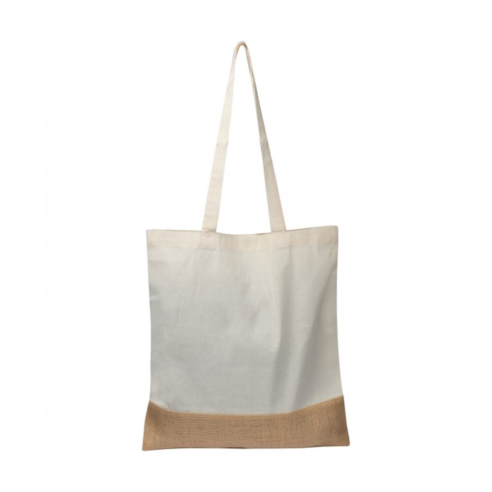 Torba bawełniana z jutowym dnem 140 g/m2 DOREEN torba-bawelniana-z-jutowym-dnem-140-g-m2-6139906