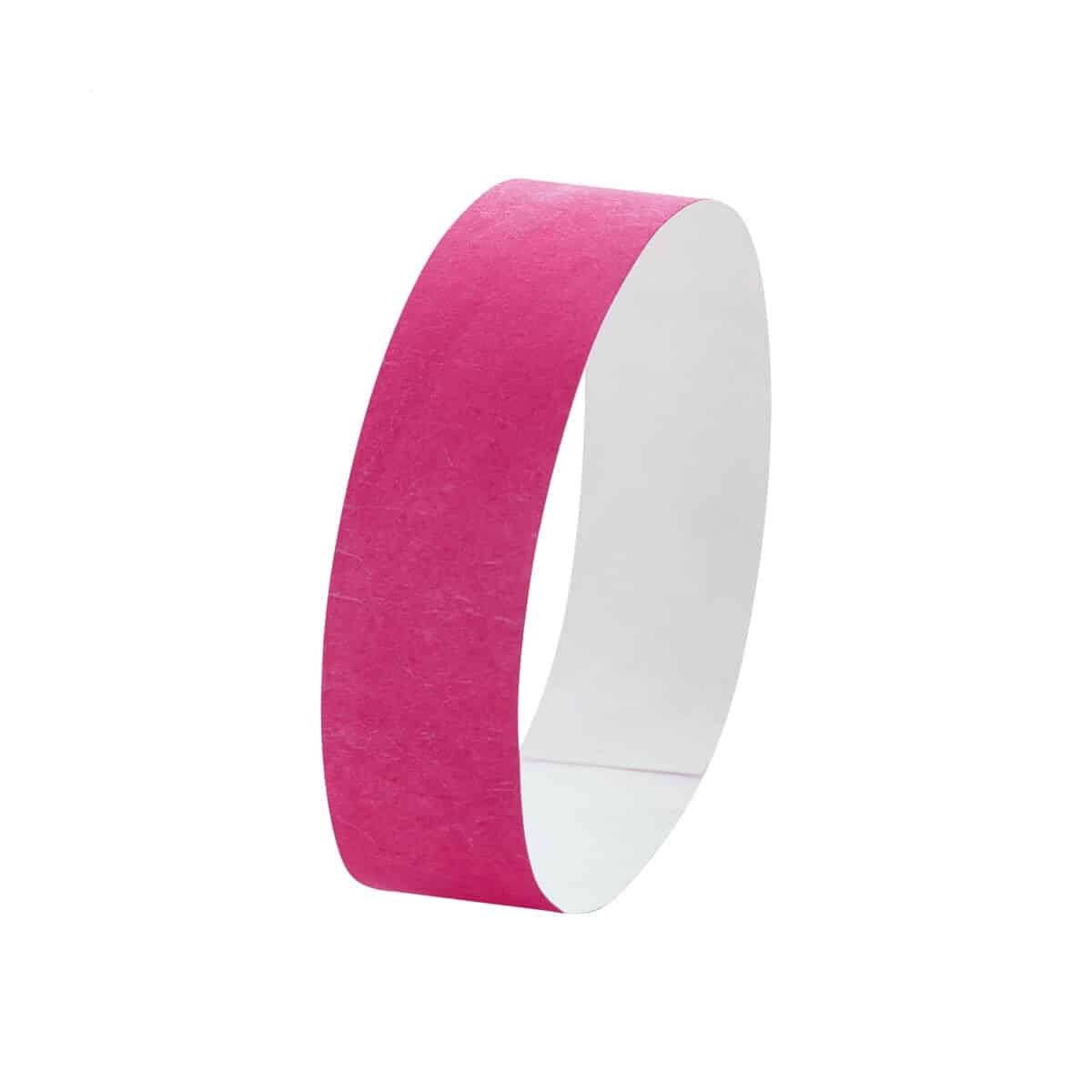 Wristvek opaski na rękę tyvek (10 szt.) - fuksjowe