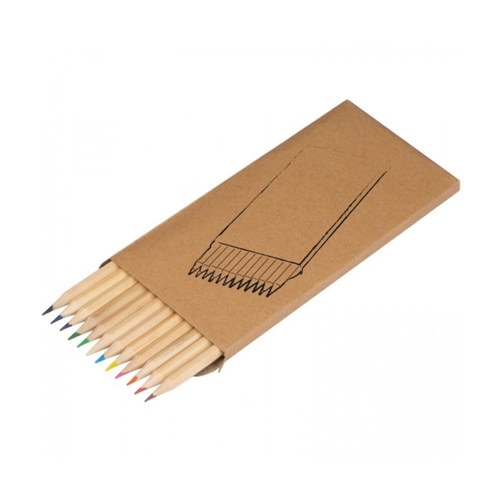 Kredki drewniane 12 kolorów MATEO kredki-drewniane-12-kolorow-1316413