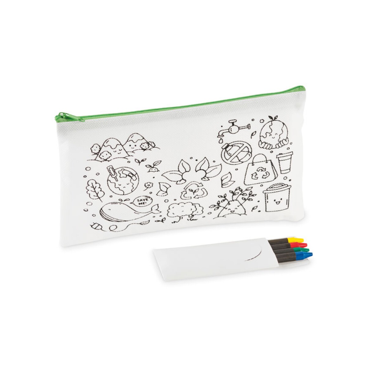 Piórnik z 4 kredkami CRAY mo2787-48