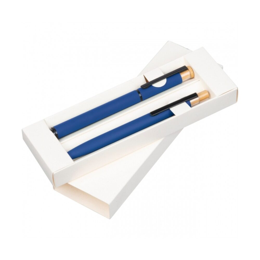 Zestaw piśmienny długopis i pióro kulkowe z aluminium z recyklingu RAFFAELE zestaw-pismienny-dlugopis-i-pioro-kulkowe-1470604