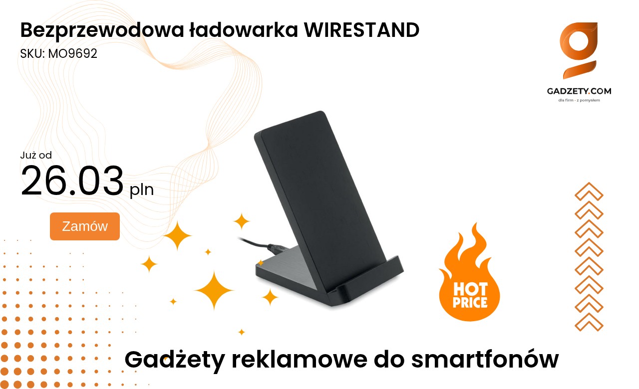 Bezprzewodowa ładowarka WIRESTAND Bezprzewodowa ładowarka WIRESTAND na biurko