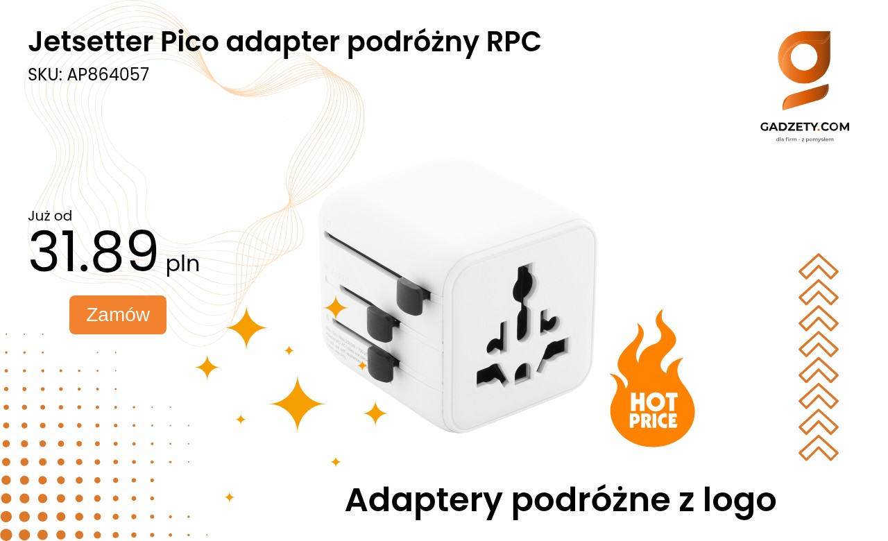 Jetsetter Pico adapter podróżny RPC Jetsetter Pico adapter podróżny RPC w różnych konfiguracjach