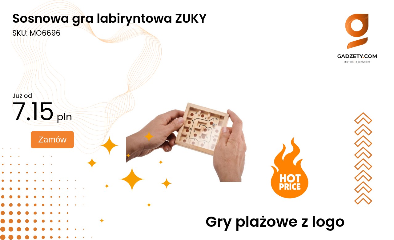 Sosnowa gra labiryntowa ZUKY Sosnowa gra labiryntowa ZUKY dla dzieci