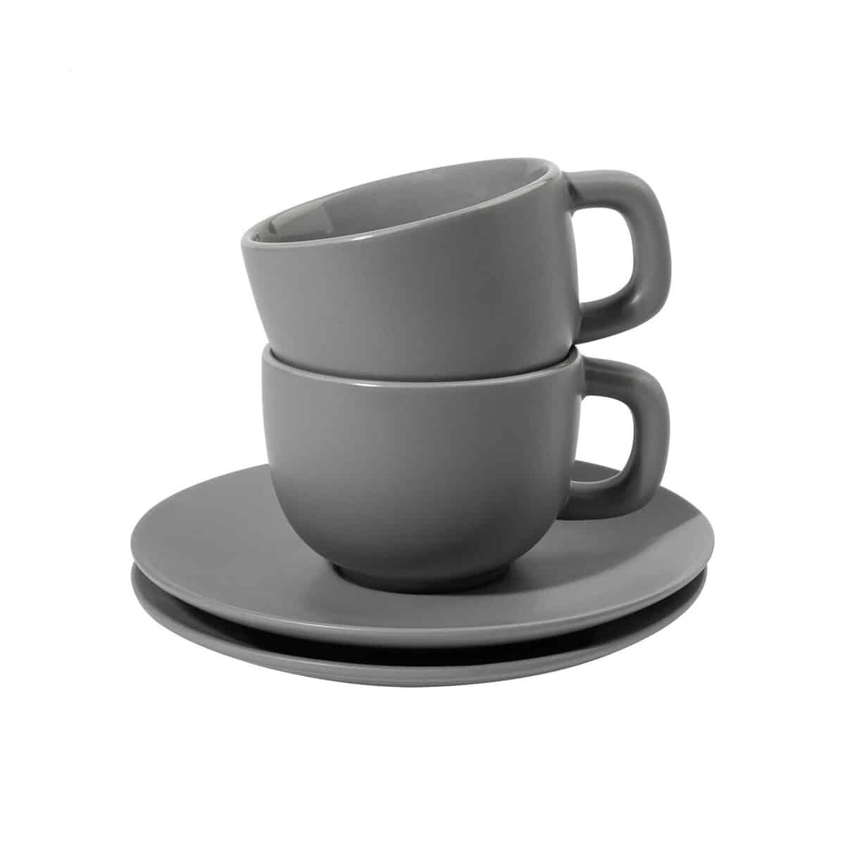 Caturra Plus zestaw filiżanek do cappuccino - szary