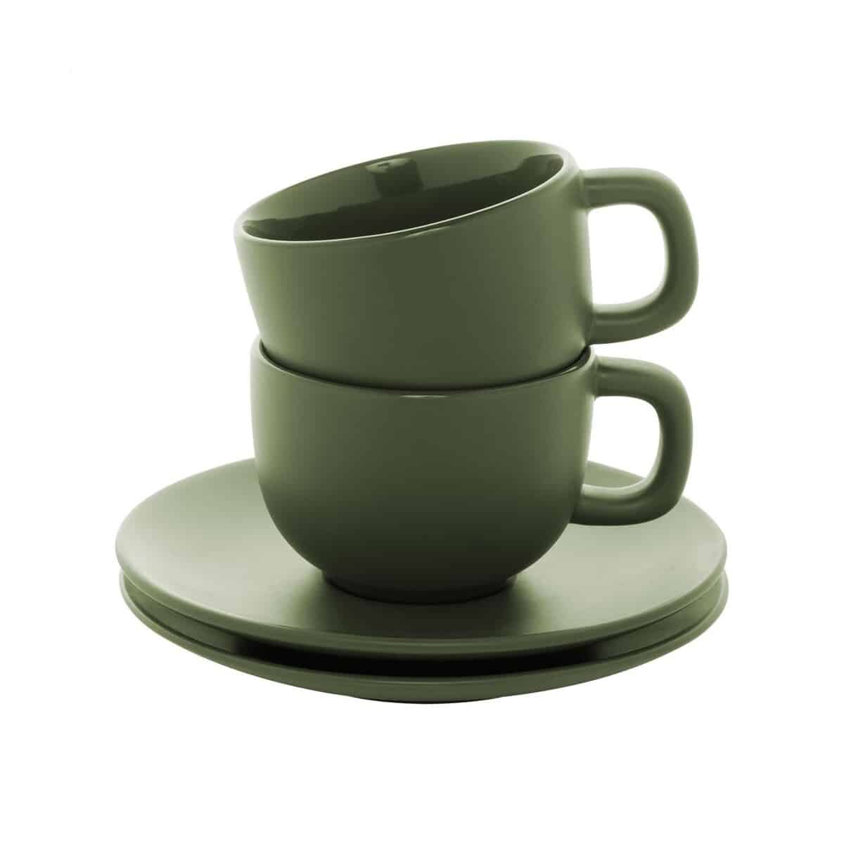 Caturra Plus zestaw filiżanek do cappuccino - zielony