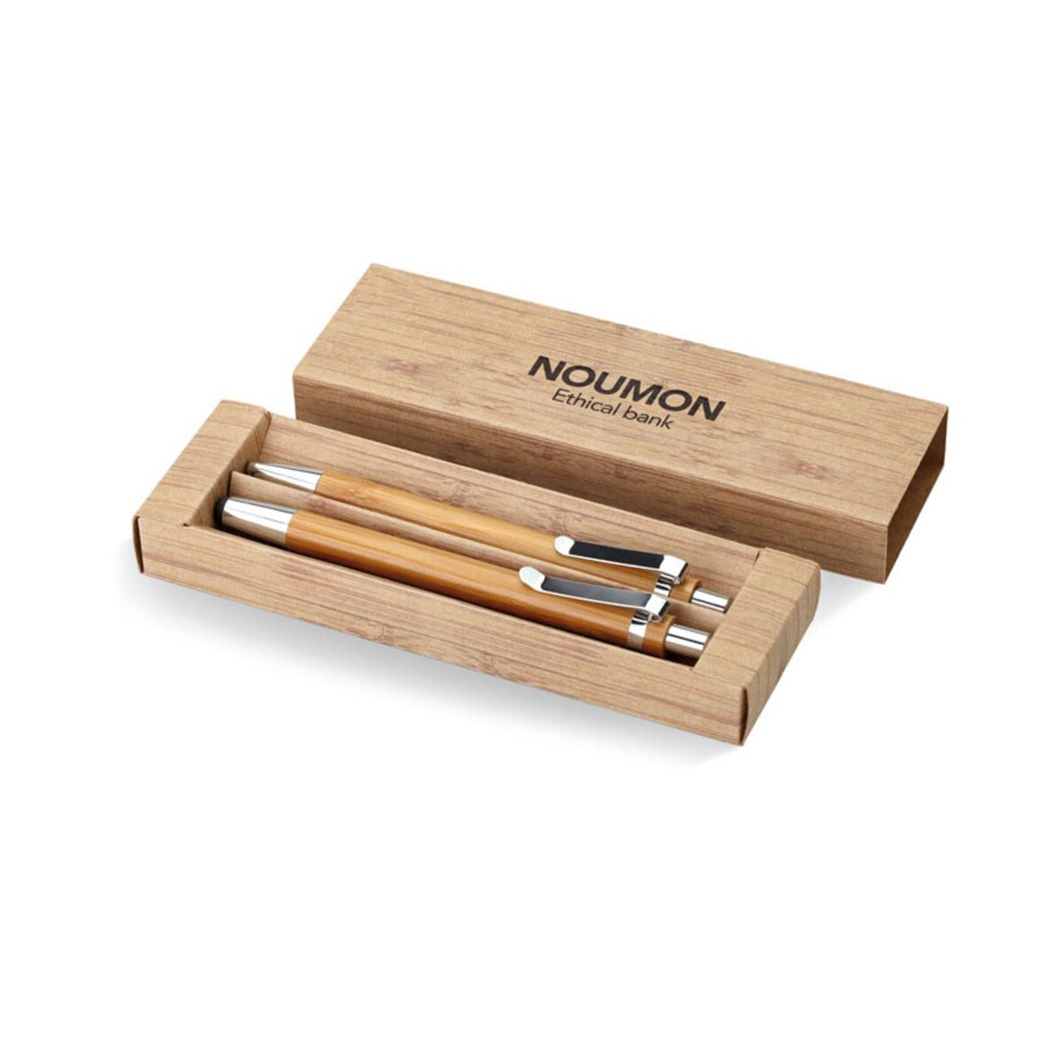 Bambusowy zestaw długopis i o BAMBOOSET mo8111-40-print
