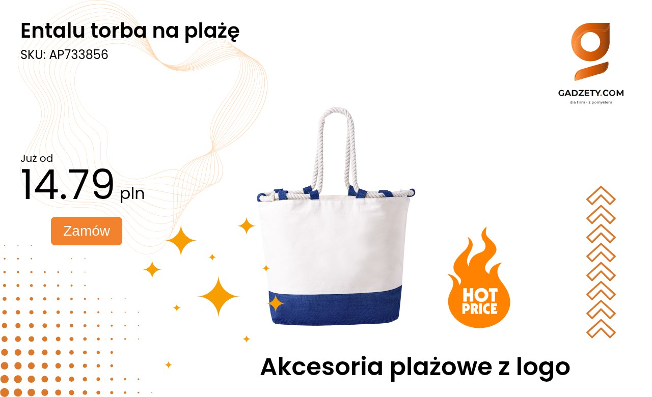 Entalu torba na plażę Entalu torba na plażę w kolorowe wzory idealna na lato