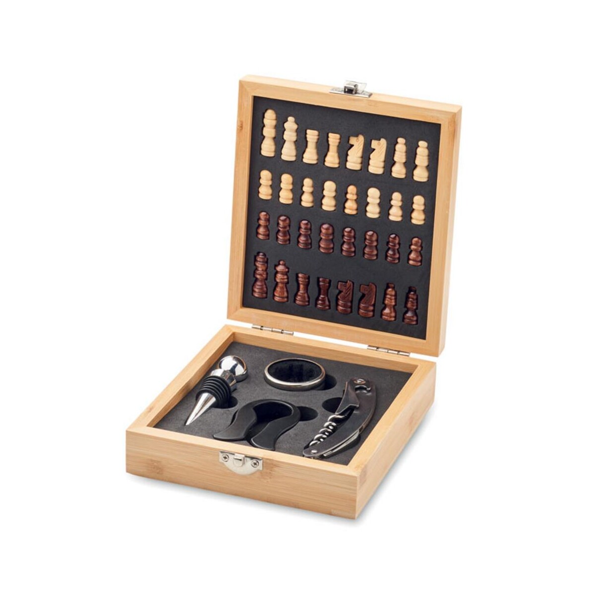 Zestaw do wina z szachownicą CHESSET mo2393-40-top