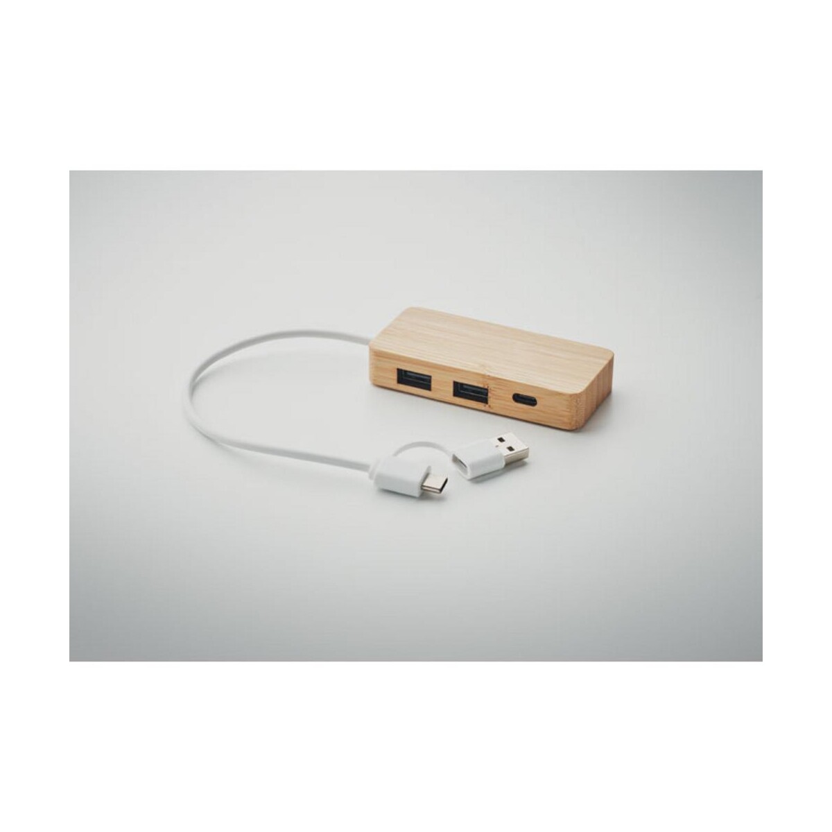 3-portowy bambusowy hub USB HUBBAM mo2143-40-detail