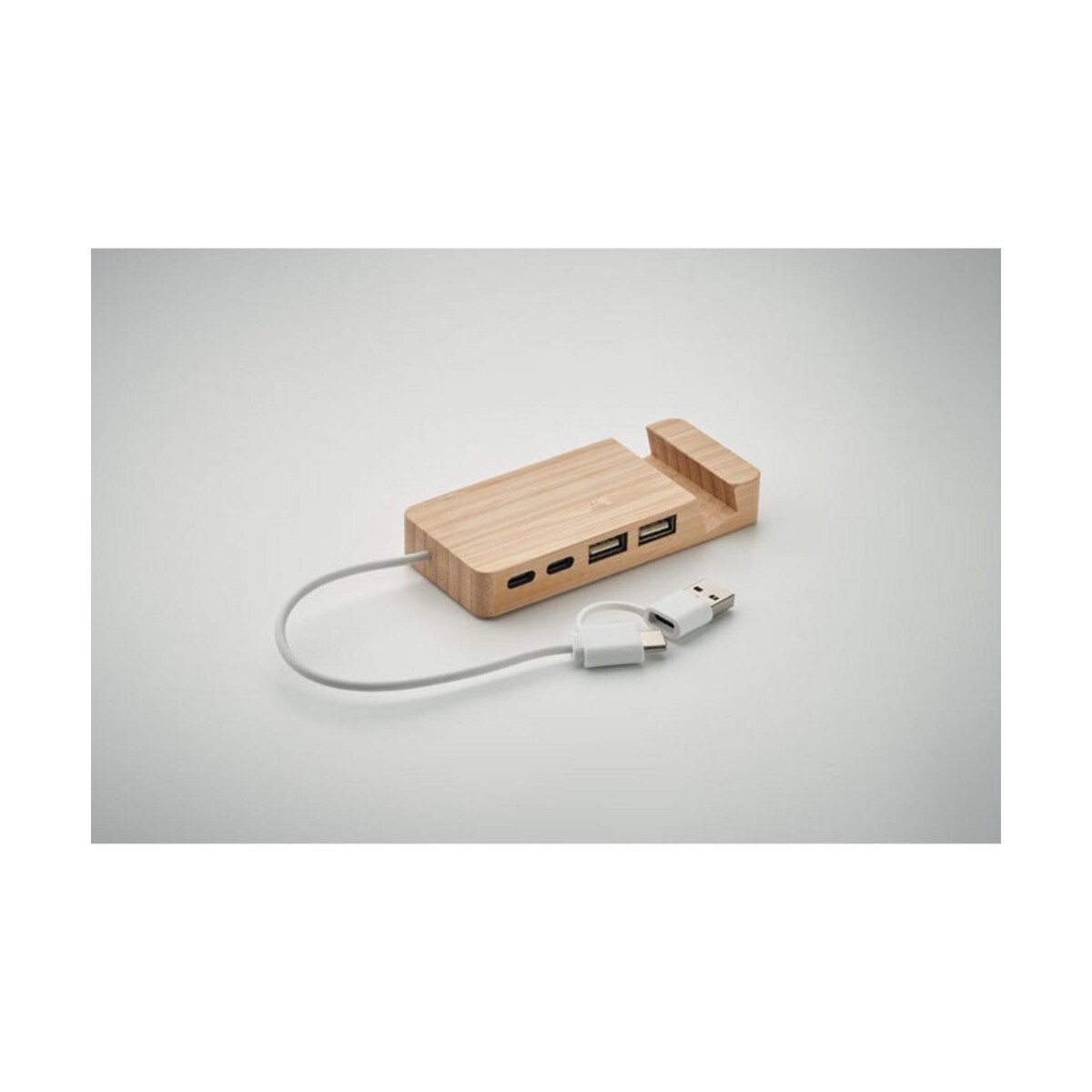 4-portowy bambusowy hub USB HUBSTAND mo2144-40-detail