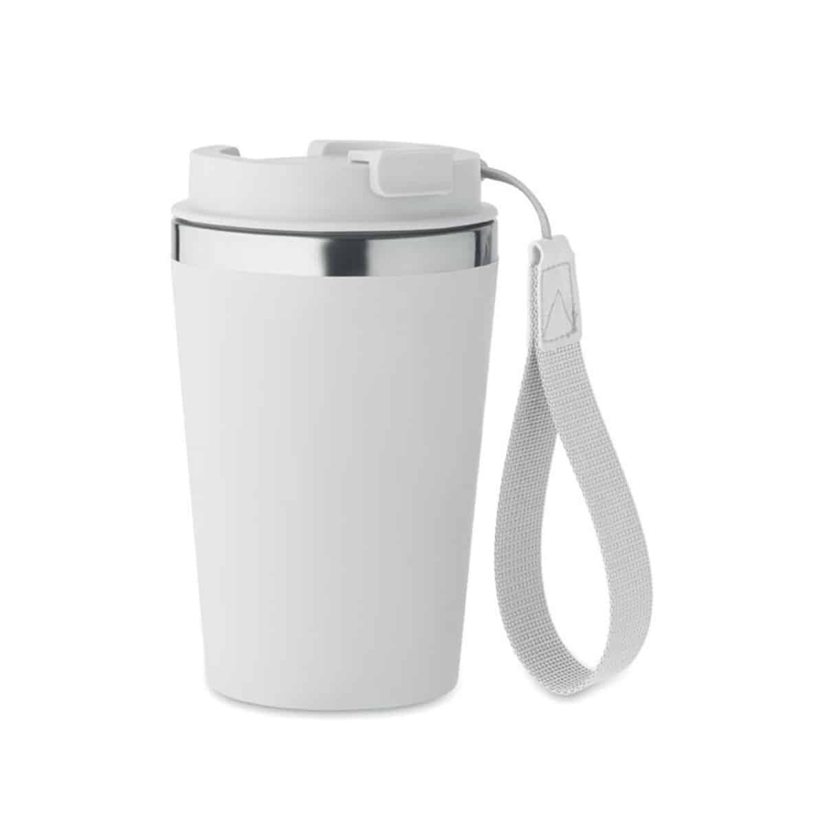 Kubek dwuścienny 350 ml TOPAZ - biały