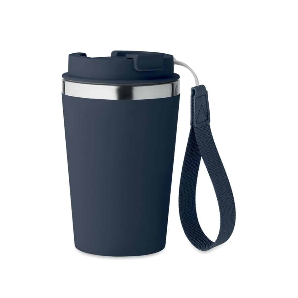 Kubek dwuścienny 350 ml TOPAZ - ciemnogranatowy
