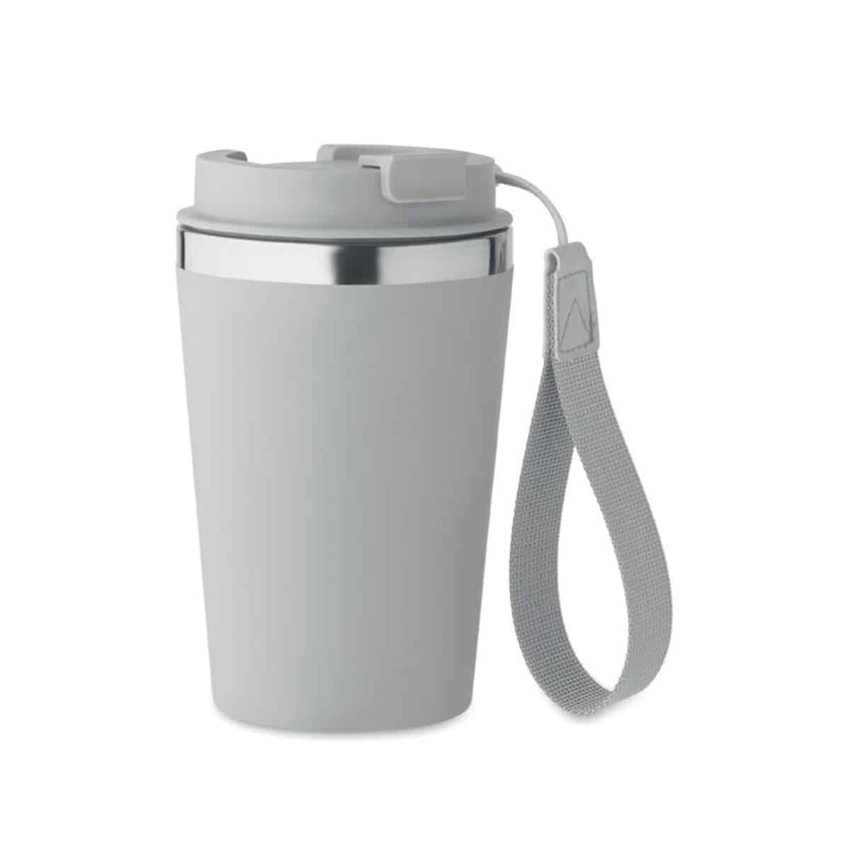 Kubek dwuścienny 350 ml TOPAZ - szary