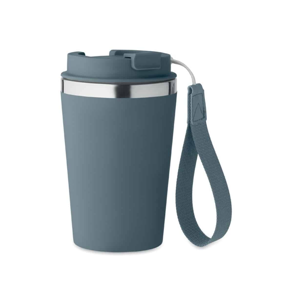 Kubek dwuścienny 350 ml TOPAZ - turkusowy