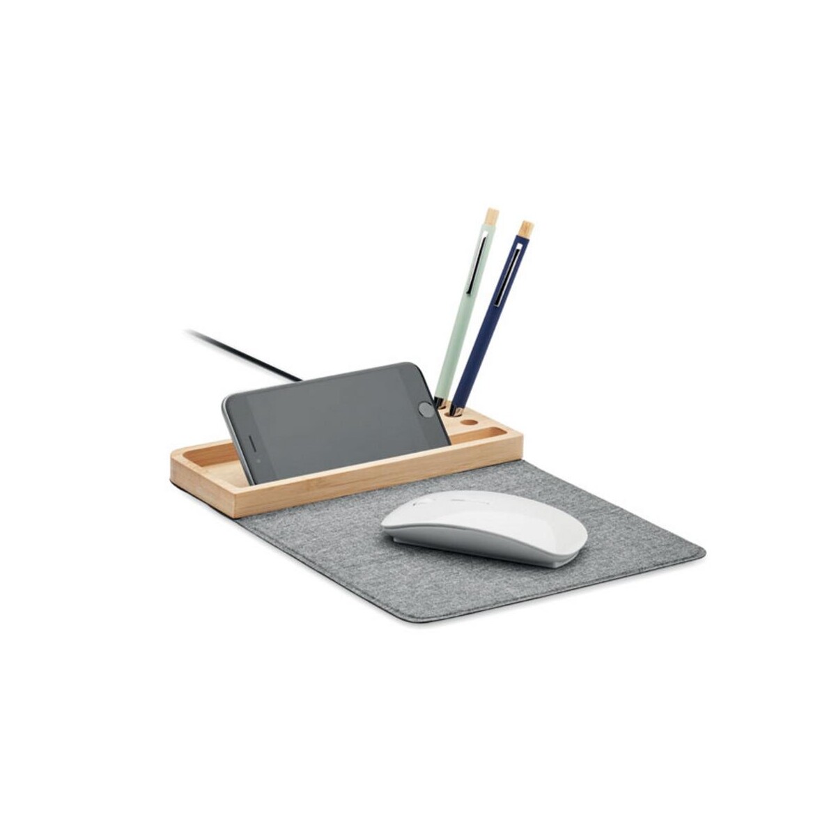 Bezprzewodowa ładowarka bambuso PANDU mo2281-40-side