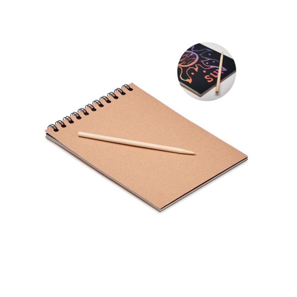 Notes z papierem typu zdrapka BLACK mo6699-40