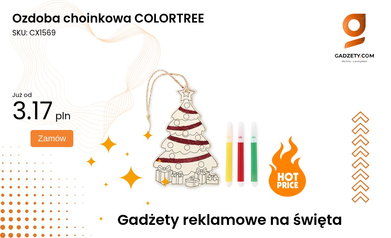 Ozdoba choinkowa COLORTREE Ozdoba choinkowa Colortree na choinkę