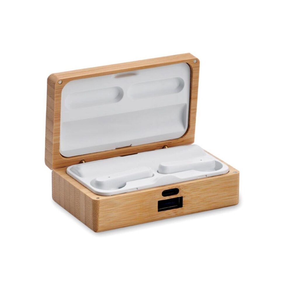 Słuchawki douszne TWS w bambuso OREBAM mo2303-40