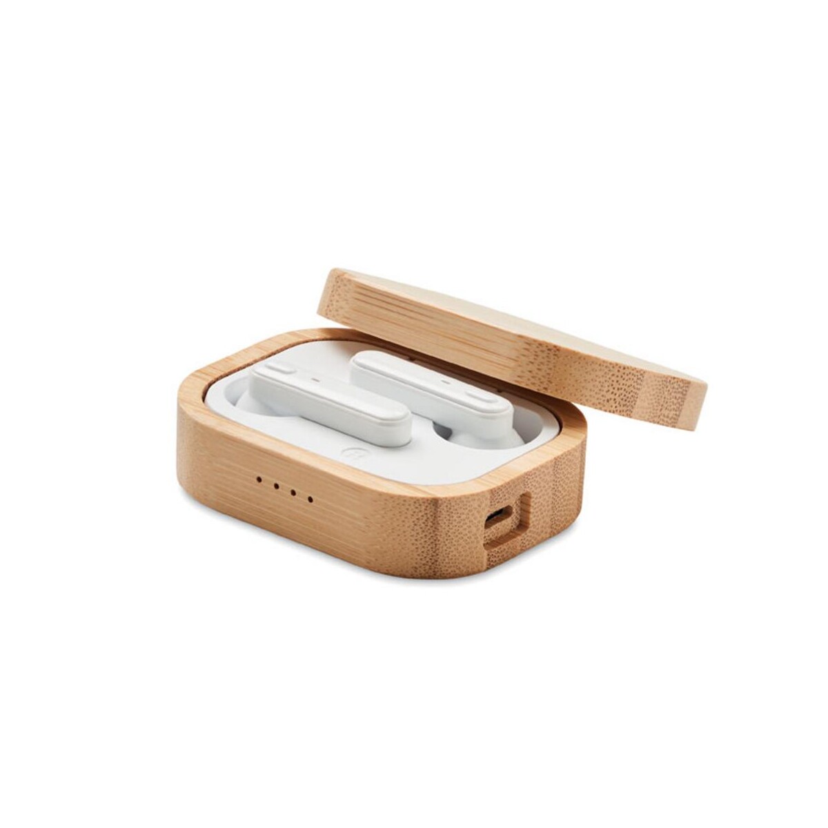 Słuchawki TWS w etui z bambusa JAZZ BAMBOO mo6780-40-back
