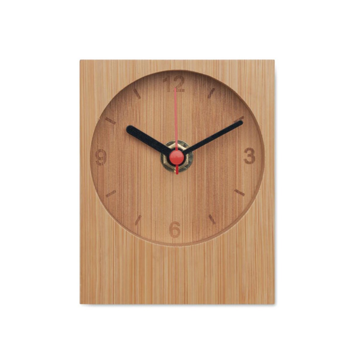 Bambusowy zegar stołowy CLAMBU mo2353-40-back