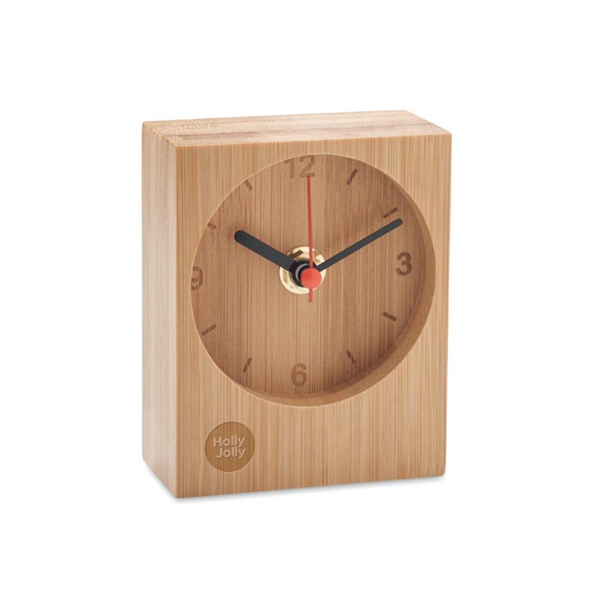 Bambusowy zegar stołowy CLAMBU mo2353-40-print