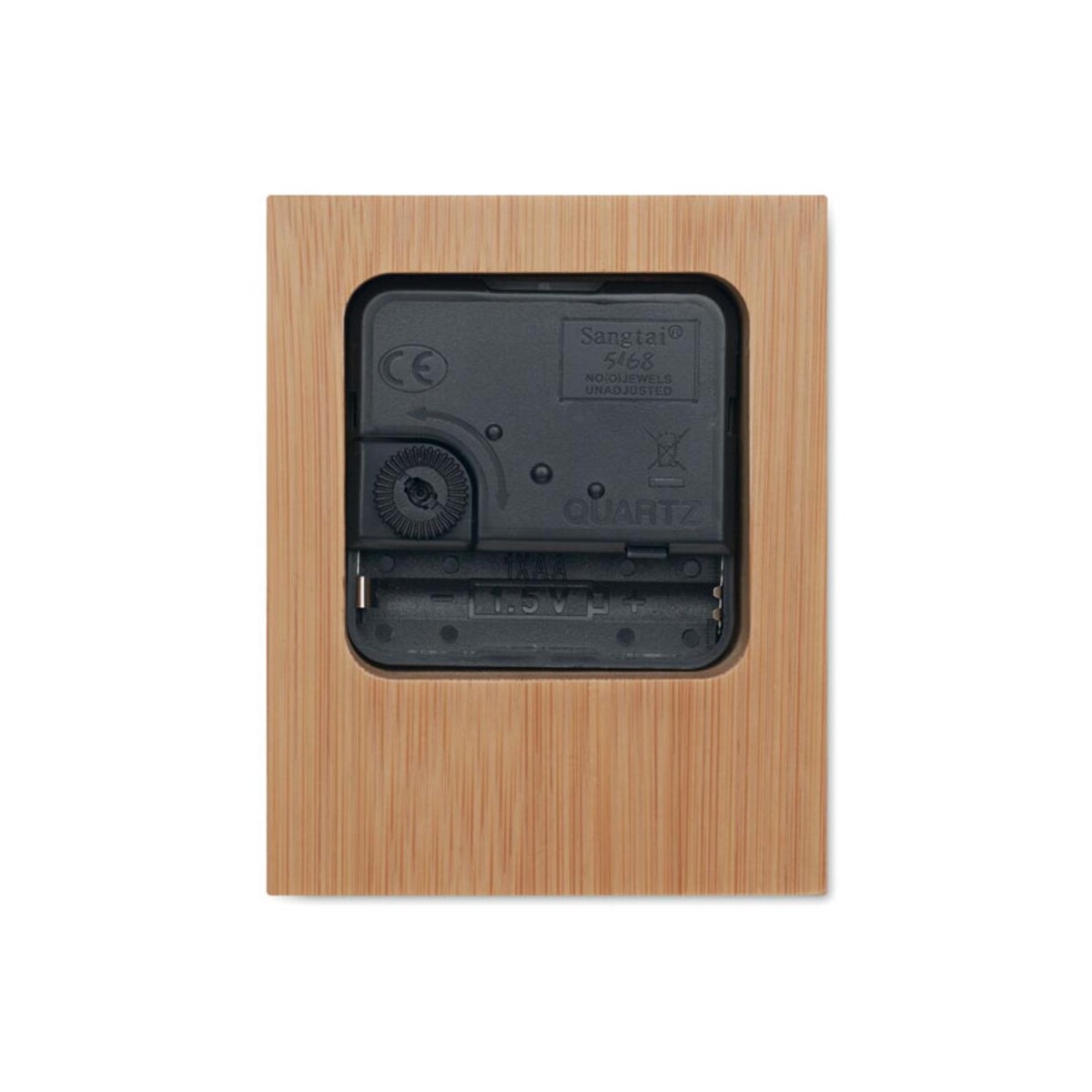 Bambusowy zegar stołowy CLAMBU mo2353-40-side