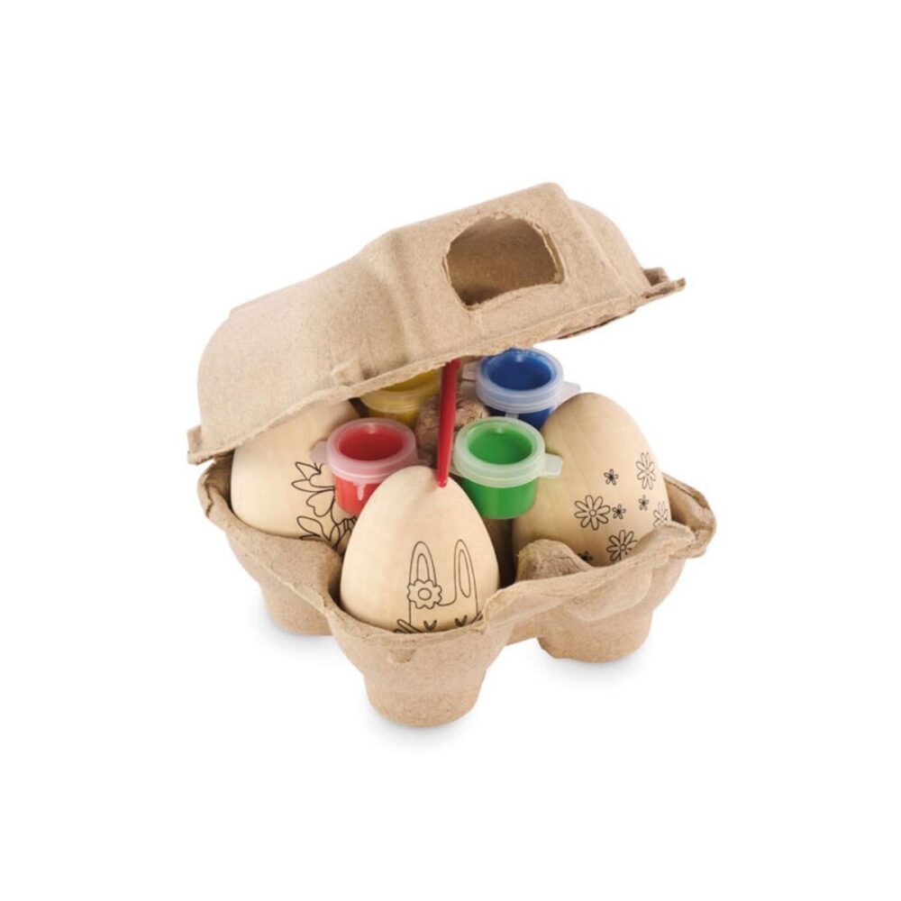 Zestaw drewnianych jajek do mal EISET mo2563-40