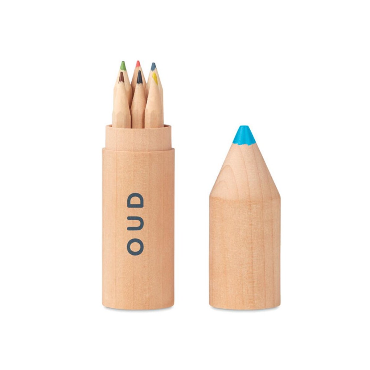 6 kredek w drewnianym pudełku PETIT COLORET mo9875-40-print