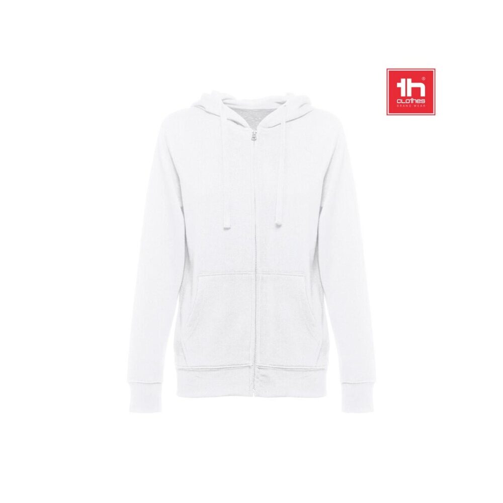 THC AMSTERDAM WOMEN WH. Bluza damska z kapturem i pełnym zamkiem 30257_set