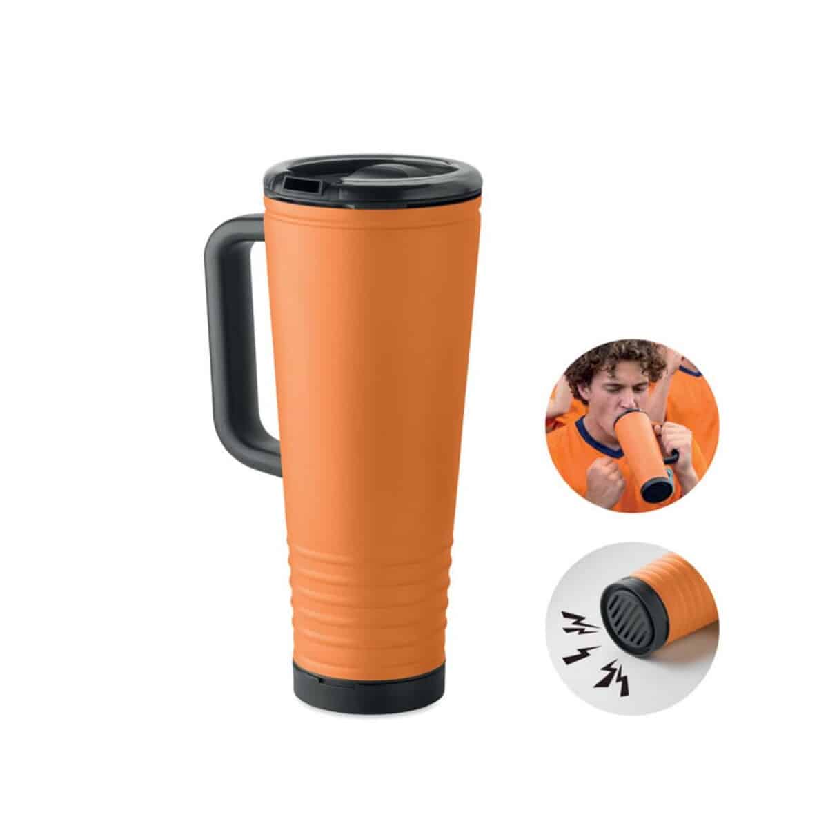 Dwuścienny kubek Howler 700 ml HOWLER CUP - pomarańczowy