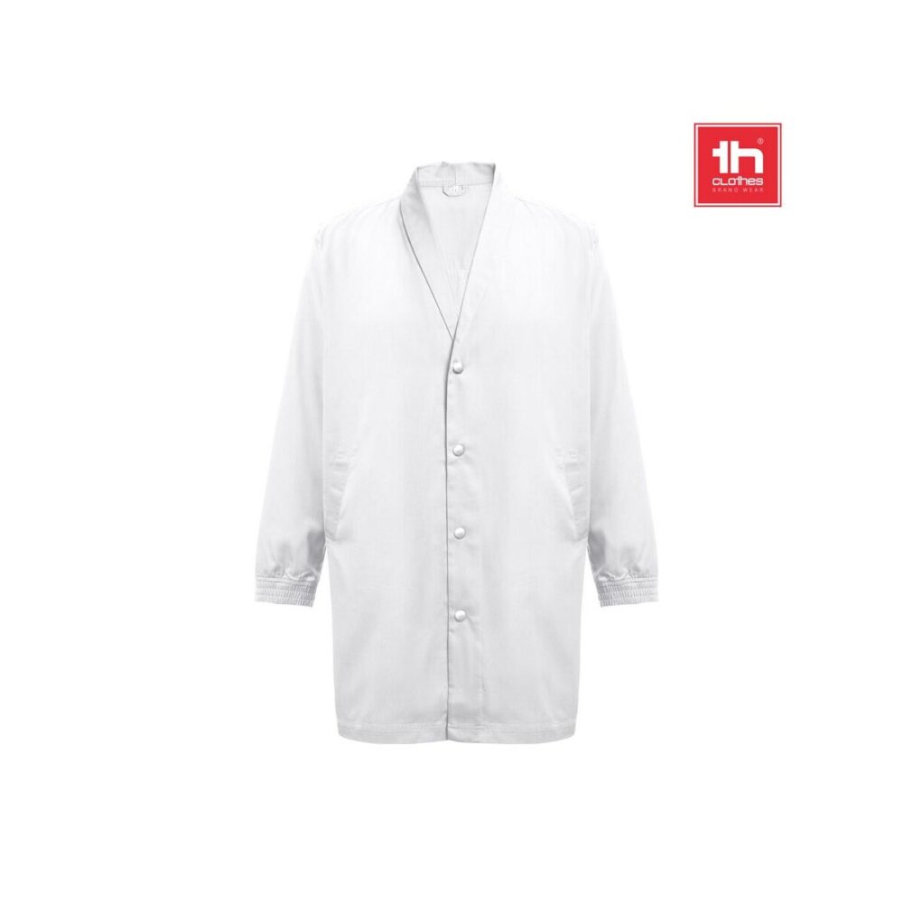 THC MINSK WH. Płaszcz roboczy z bawełny i poliestru. Kolor biały 30250_set