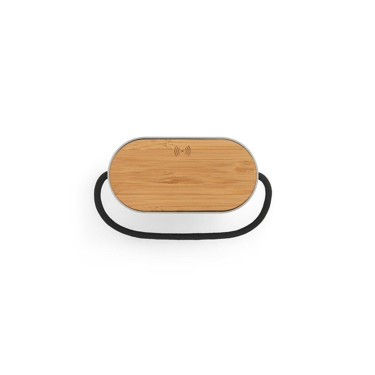 GUETTA. Przenośny głośnik 5W z superszybką ładowarką bezprzewodową 15W i 2-godzinną żywotnością baterii wykonany z bambusa i PET pochodzącego z recyklingu (100% rPET) 97183_133-a