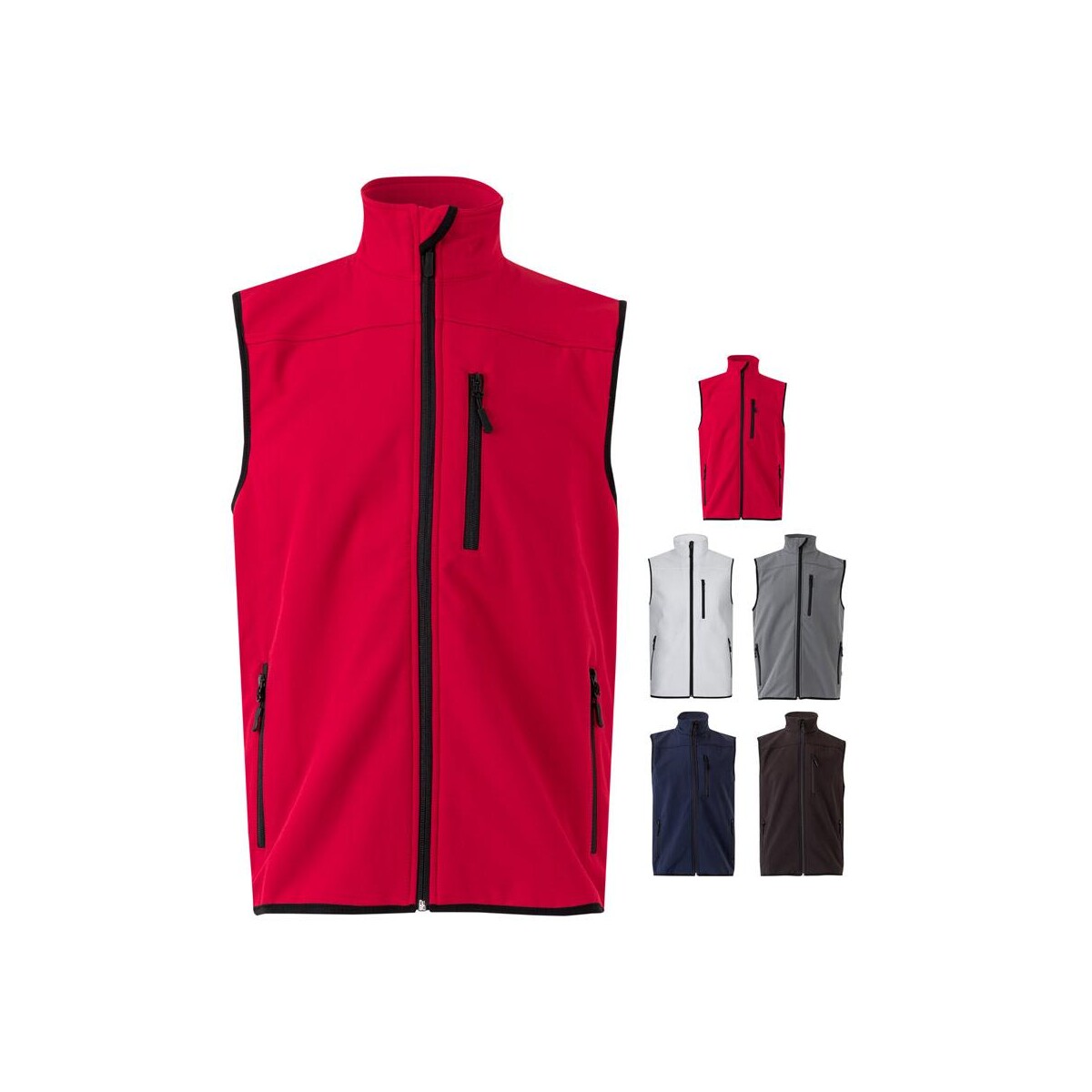 VL VARUNA. Wyściełana kamizelka, dwukolorowa, z wieloma kieszeniami (280 g/m²), poliester (100%) 36136_set