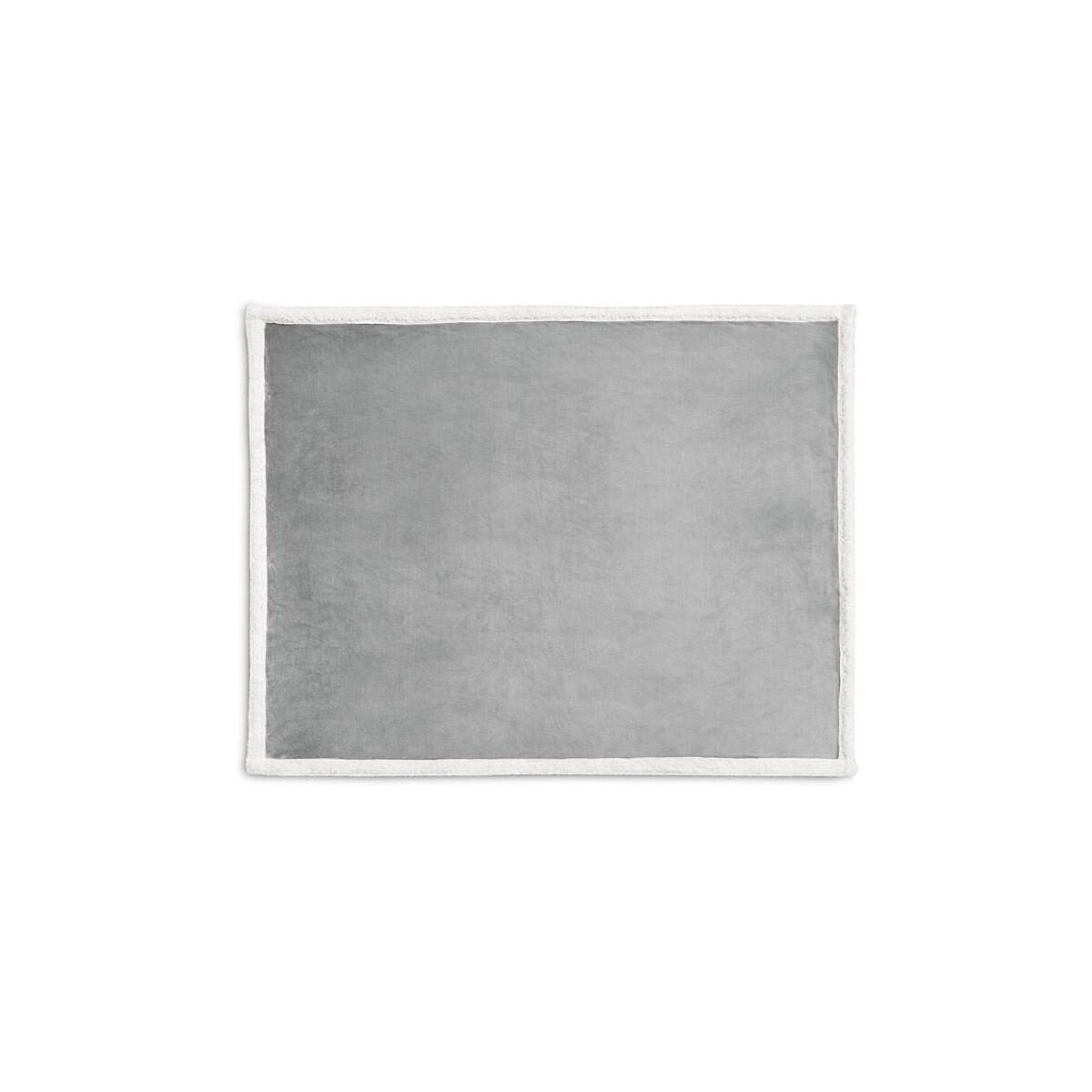 HEIDEN. Dwustronny polarowy koc (190 g/m²) z satynową wstążką i etykietą do personalizacji 99078_113-a