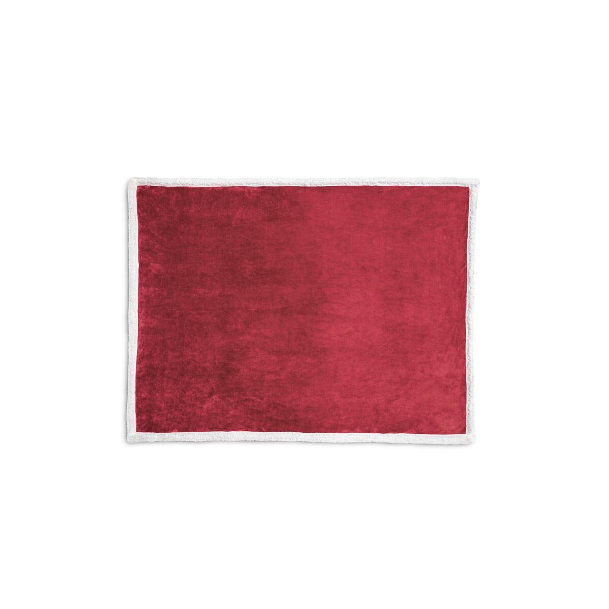 HEIDEN. Dwustronny polarowy koc (190 g/m²) z satynową wstążką i etykietą do personalizacji 99078_115-a