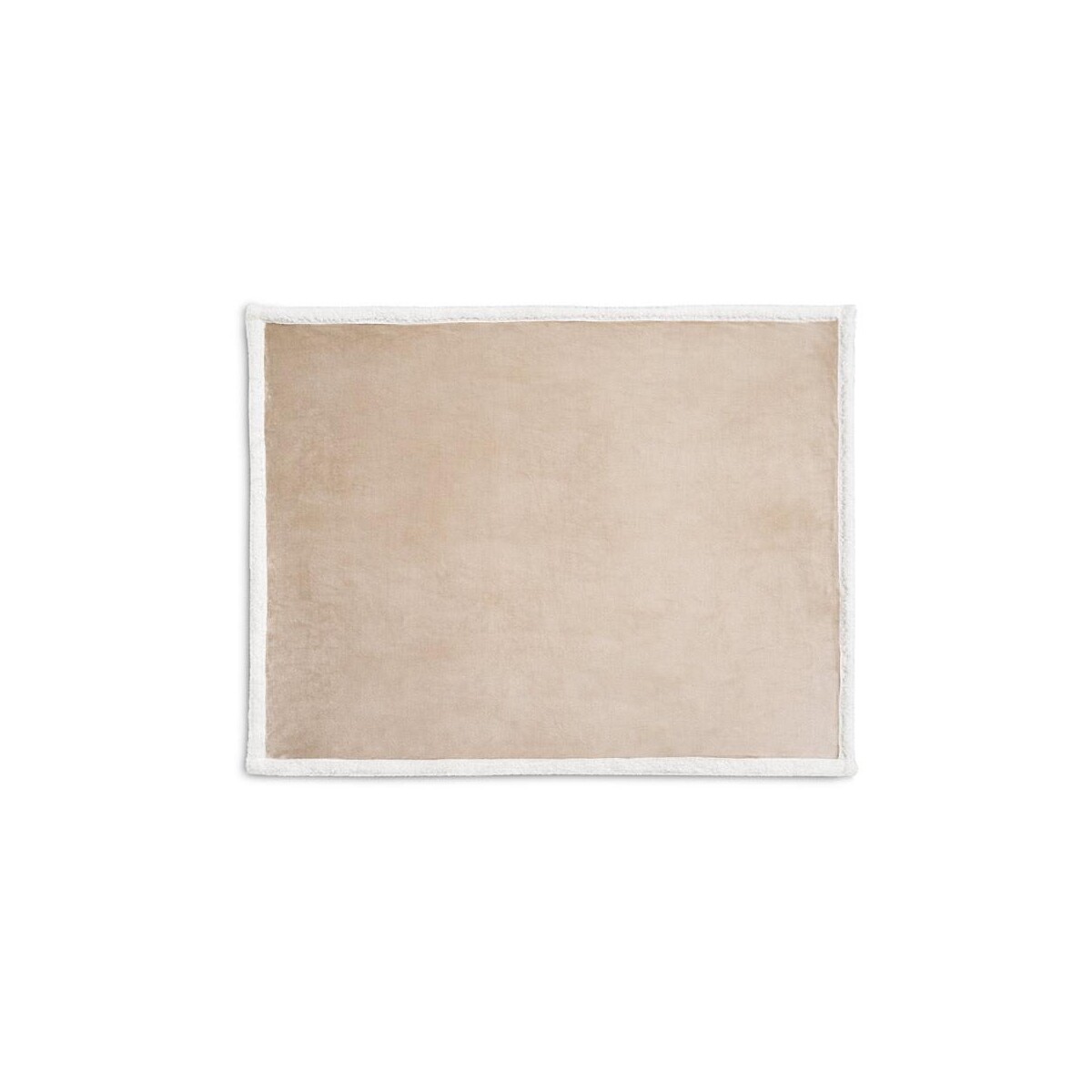 HEIDEN. Dwustronny polarowy koc (190 g/m²) z satynową wstążką i etykietą do personalizacji 99078_131-a