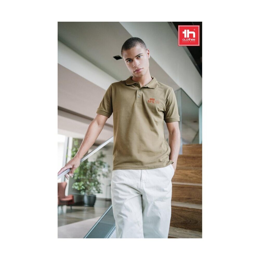 THC ADAM. Męska bawełniana koszulka polo z krótkim rękawem 30131_set